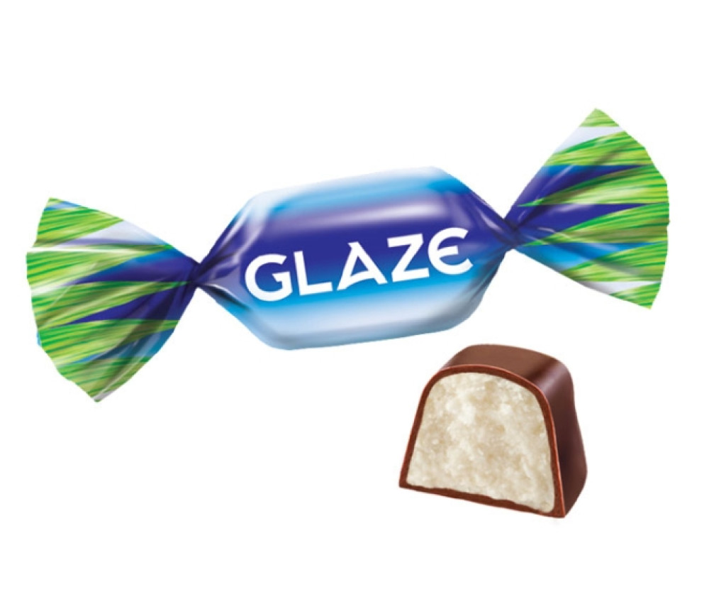 Конфеты помадные глазированные "Глэйс" со вкусом кокосовых сливок, 1 кг - фото1