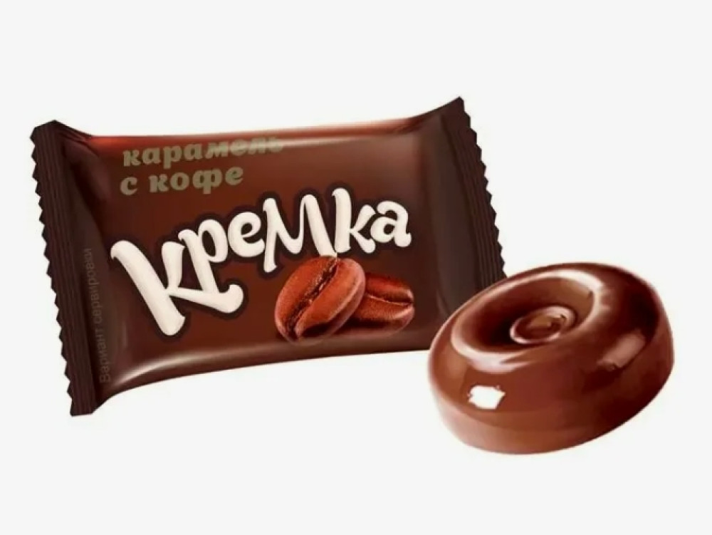 Карамель леденцовая Кремка с кофе 1 кг - фото1