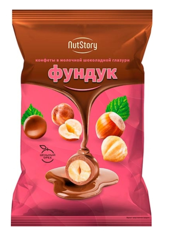Конфеты Фундук в молочной шоколадной глазури 1 кг - фото1