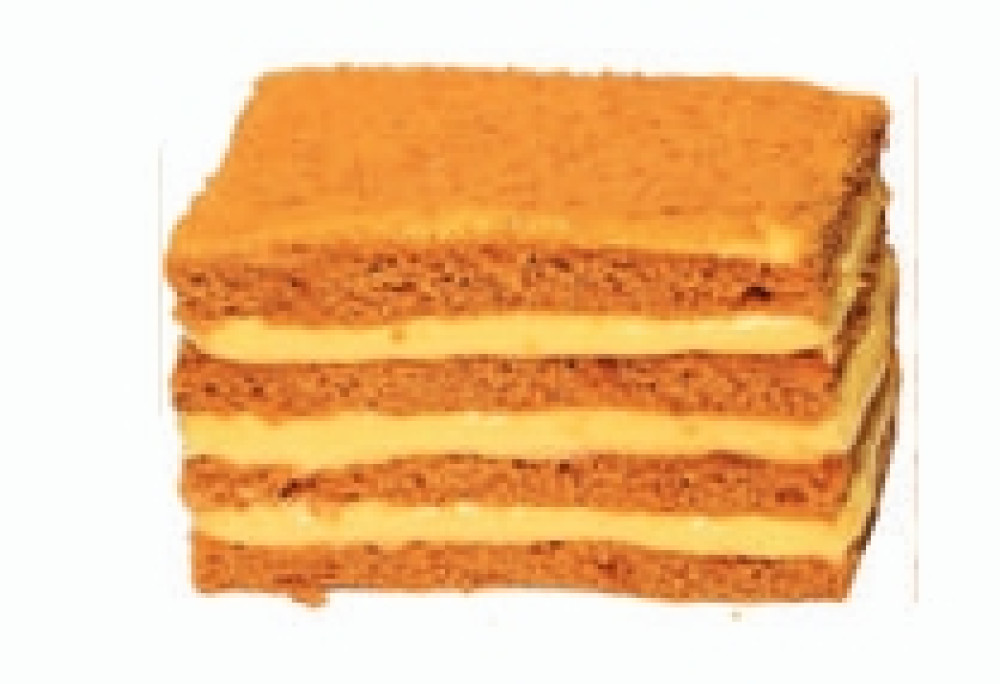 Пирожные "Ванильный медовик" с нач.со сливочным вкусом 2,6кг (30 сут) - фото1