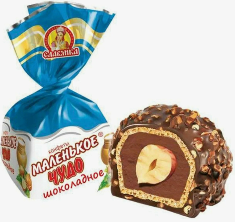 Конф.ваф.глаз."Маленькое чудо" шоколадное 1кг - фото1