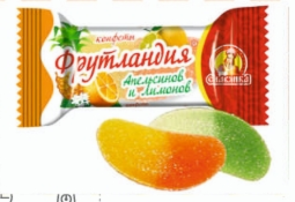 Конфеты неграз."Фрутландия" Апельсинов и Лимонов 1кг - фото1