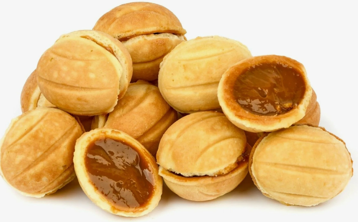 Печенье сдобное Орешек с вареной сгущенкой 1,5 кг - фото1