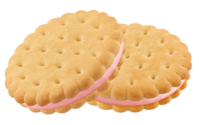 Печенье затяжное Сэндвич с клубничным кремом 3,4кг - фото1