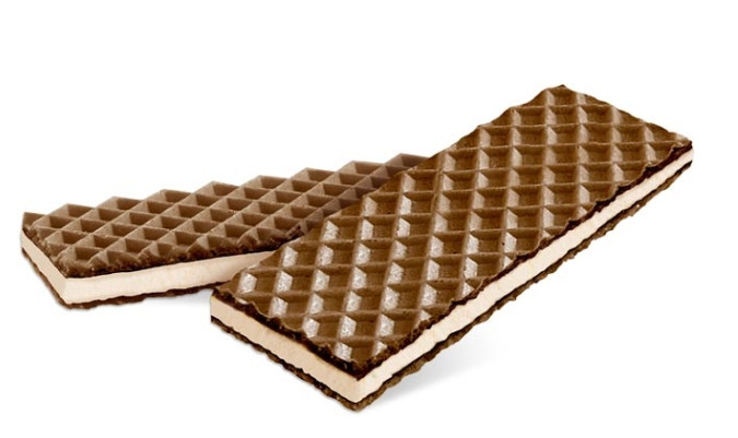 Вафли Вафельный сэндвич с какао и молочной начинкой, 4кг - фото1