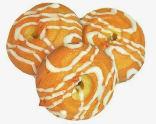 Печенье Заварное колечко в белой глазури 2 кг - фото1