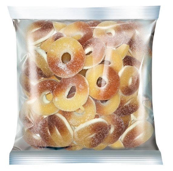 Жевательный мармелад KRUT FRUT колечки со вкусом колы, 1 кг - фото1