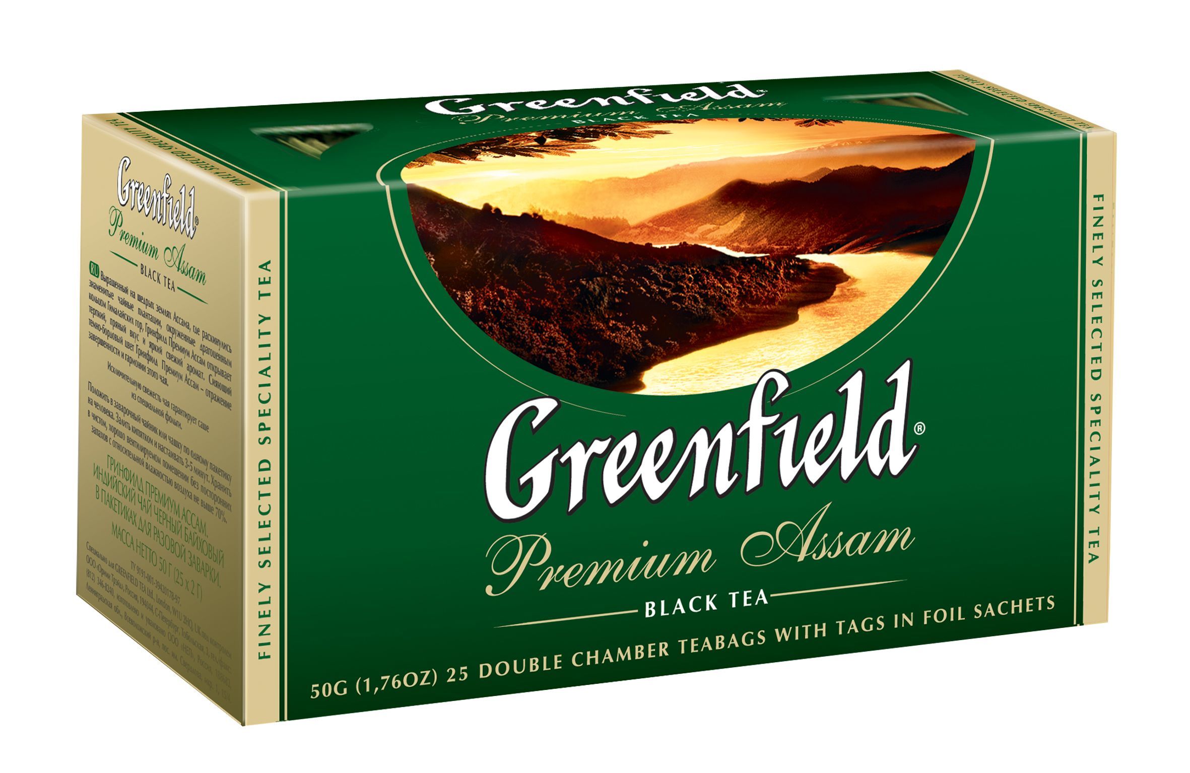 Гринфилд это. Чай Гринфилд черный Premium Assam (индийский) 2г*25п*10, шт. Чай Гринфилд премиум Ассам 25пак. Чай Гринфилд 25пак в асс. Чай Гринфилд 25 пакетиков.